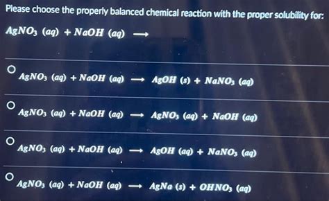 agno3 naoh|AgNo3(aq) + NaOH(aq) = AgOH(s) + NaNo3(aq) .